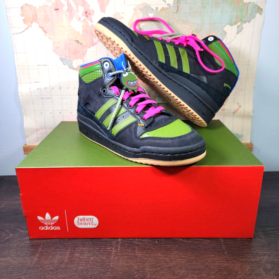 Brand New Adidas Forum Mid Rt Hebru Brantley Frogboy Men's Size 9.0